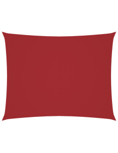 Parasole a Vela Oxford Rettangolare 2,5x4 m Rosso 2