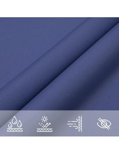 Parasole a Vela Oxford Rettangolare 2x2,5 m Blu