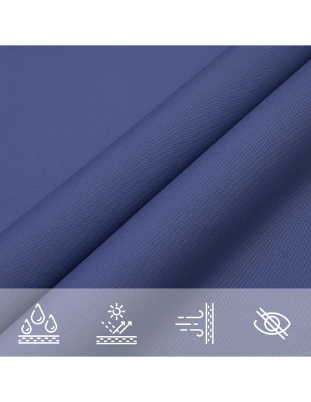 Parasole a Vela Oxford Rettangolare 2x2,5 m Blu