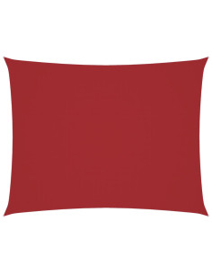 Parasole a Vela Oxford Rettangolare 2,5x3,5 m Rosso 2