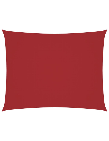 Parasole a Vela Oxford Rettangolare 2,5x3,5 m Rosso