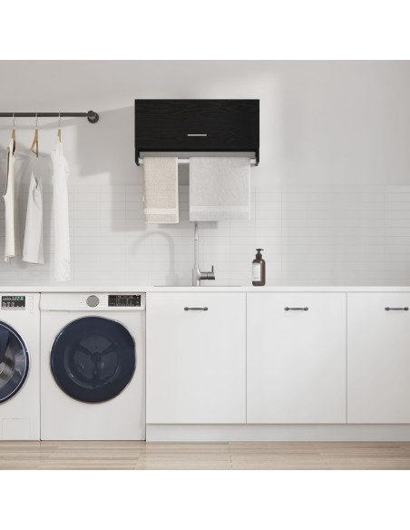 Guardaroba Rovere Nero 70 x 32,5 x 35 cm Legno multistrato