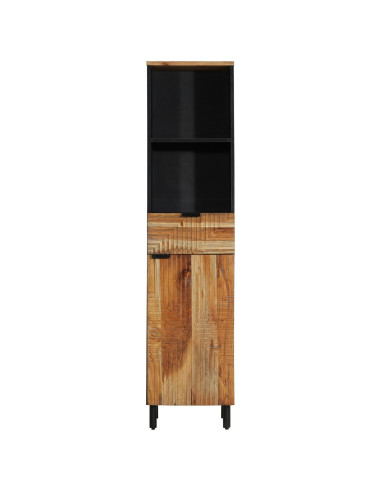 Armadio per Lavabo da Bagno con porta Legno di Acacia Massello