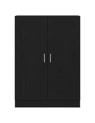 Armadio per Libri Rovere Nero 82,5 x 30,5 x 115 cm