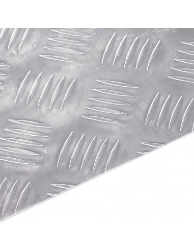 Piastrine in Alluminio 4 pz Antiscivolo 70x30 cm