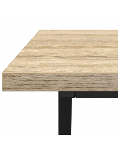Tavolino da caffè  Rovere Sonoma 100x50x40 cm in Legno Ingenerizzato e Metallo