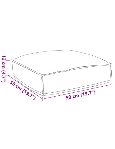 Cuscino Blu Reale 50 x 50 x 12 cm Tessuto Oxford