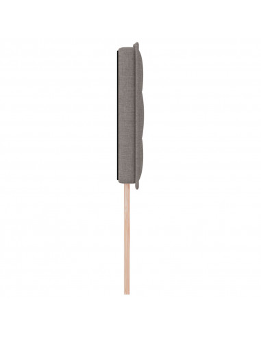 Testata design a linee  Tortora 80 cm in tessuto