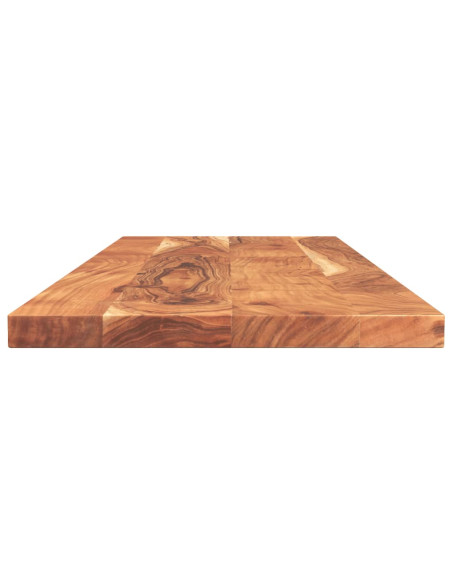 Piano Tavolo 140x60x3,8 cm Rettangolare Legno Massello Acacia