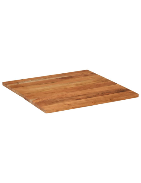 Piano Tavolo 70x70x2,5 cm Quadrato Legno Massello di Acacia