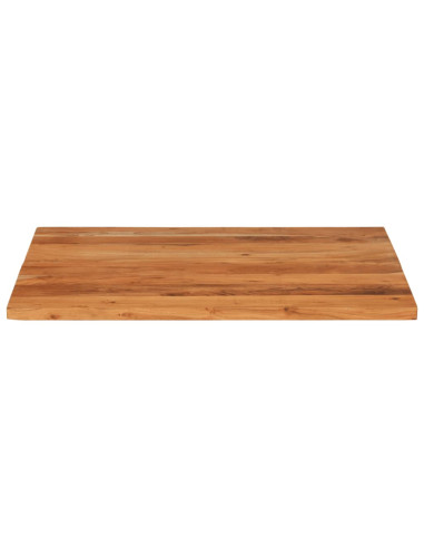 Piano Tavolo 70x70x2,5 cm Quadrato Legno Massello di Acacia