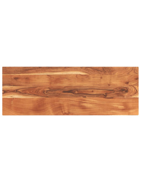 Piano Tavolo 140x60x2,5 cm Rettangolare Legno Massello Acacia
