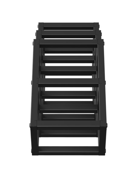 Portabottiglie Rovere Nero 63 x 16,5 x 25 cm