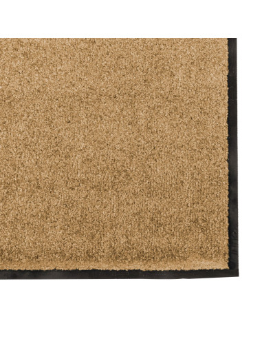 Tappetino Altro Crema e Nero 120 x 250 cm Poliammide e PVC