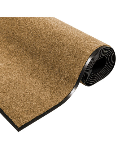 Tappetino Altro Crema e Nero 120 x 250 cm Poliammide e PVC