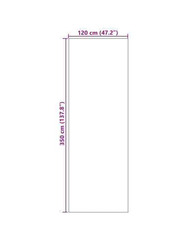 Tappetino Altro Ciano e Nero 120 x 350 cm Poliammide e PVC
