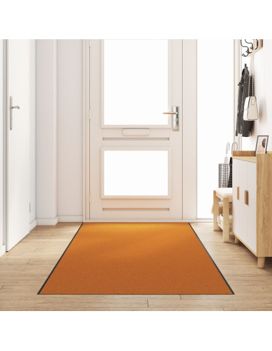 Tappetino Altro Arancione e Nero 120 x 400 cm Poliammide e PVC