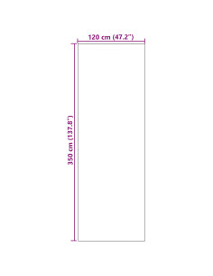 Tappetino Altro Arancione e Nero 120 x 350 cm Poliammide e PVC 2