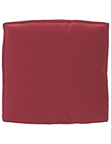Set di Cuscini per Pallet  2 pezzi Rosso Borgogna Poliestere