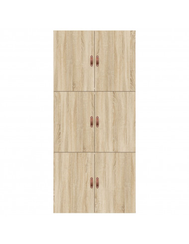Struttura letto  Rovere Sonoma 90x190 cm