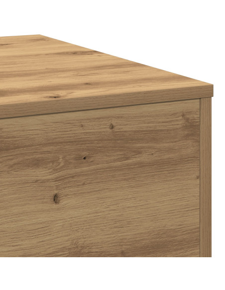 Tavolino da caffè  in rovere artigianale 55x55x31 cm in legno composito