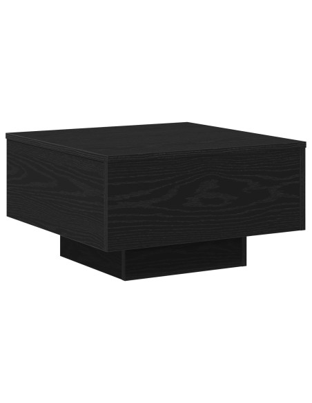 Tavolino da caffè in legno ingegnerizzato nero 55x55x31 cm