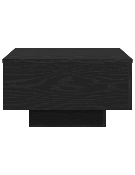 Tavolino da caffè in legno ingegnerizzato nero 55x55x31 cm