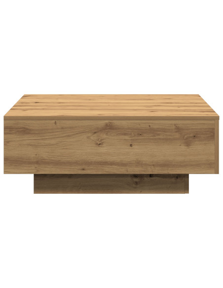 Tavolino da caffè Artisian in rovere 80x80x31 cm in legno stratificato