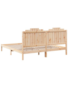 Giroletto Extra Lungo senza Materasso 200x220 cm Legno Massello