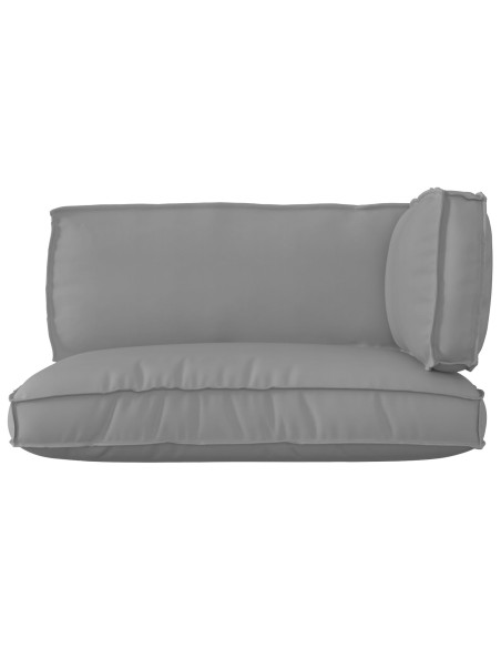 Set di Cuscini per Pallet  Set di 3 Grigio Poliestere Standard