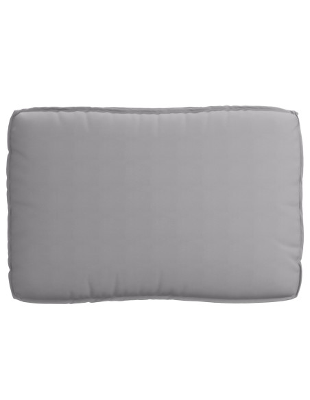 Set di Cuscini per Pallet 3 pcs Grigio Tessuto Oxford