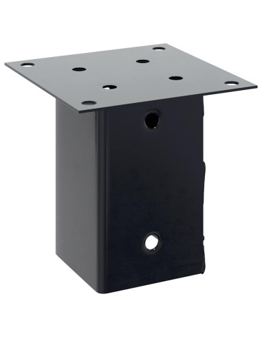 Basi per Pali Quadrati 12 pz 91x91mm Acciaio Verniciato Polvere