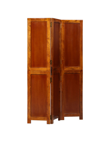 Divisore per Stanze 3 Pannelli Marrone Miele 35x1.5x160 cm Legno Massiccio Acacia