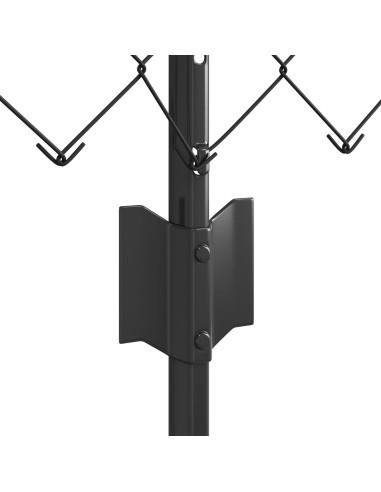 Recinzione con Posto Grigio 0,6 x 25 m Acciaio e PVC