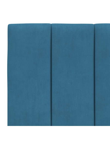 Letto con Materasso Blu 80x200 cm in Velluto