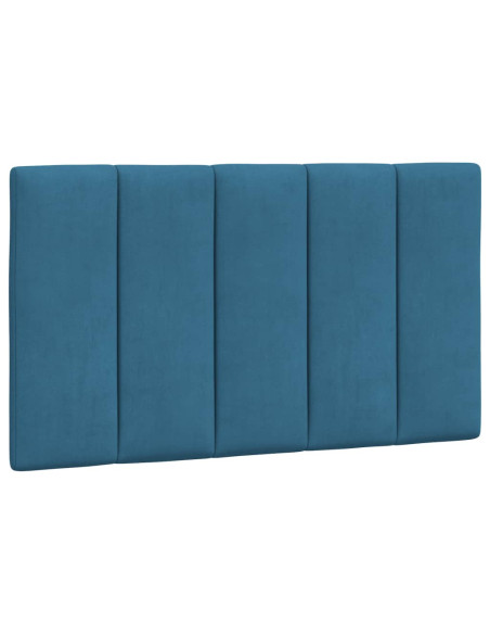 Letto con Materasso Blu 80x200 cm in Velluto