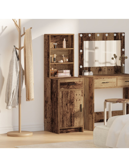 Highboard in Legno Vecchio 40x41x135 cm in Legno Ingegnerizzato