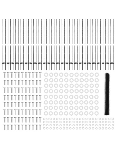 Pali Recinzione  22 pcs U-Channel Grigio 150 cm Acciaio, Recinzione Esagonale  Grigia 1,5x100 m Acciaio