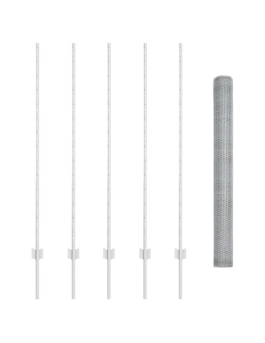 Recinzione con Posto Argento 1,4 x 10 m Acciaio