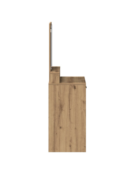 Tavolo da trucco  con cassetti in Rovere Artigianale 50x41x140 cm
