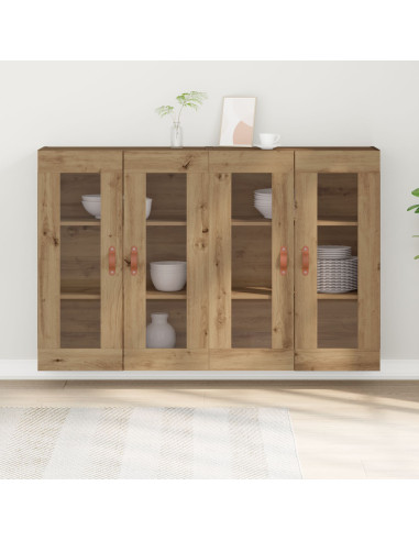 Armadi da Parete 2 pcs Rovere artigianale 69,5 x 34 x 90 cm