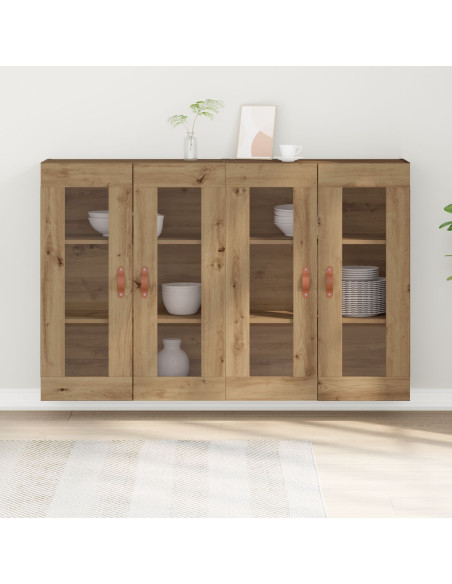 Armadi da Parete 2 pcs Rovere artigianale 69,5 x 34 x 90 cm