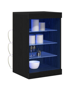 Madia LED Rovere Nero 41 x 37 x 67 cm Legno multistrato 2