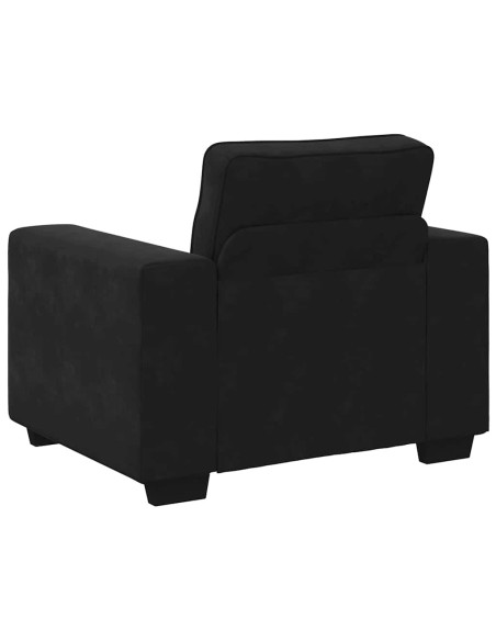 Divano Sedia Nero 60 cm Velluto