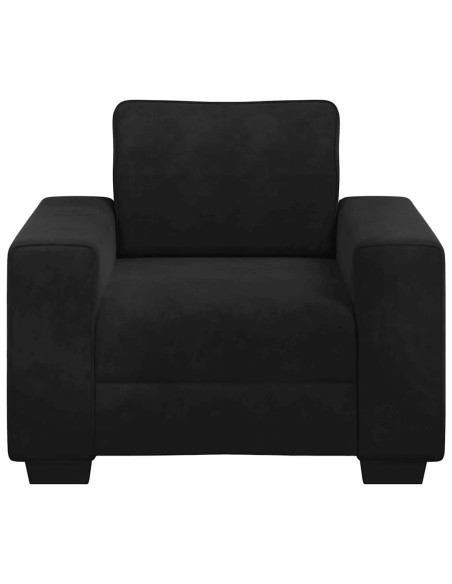 Divano Sedia Nero 60 cm Velluto