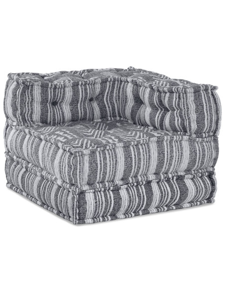 Pouff Modulari  Grigio 70x70x54 in Tessuto