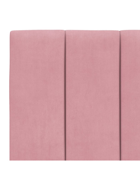 Giroletto con Luci LED Rosa 80x200 cm in Velluto