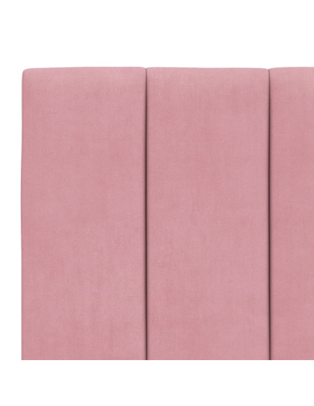Giroletto con Testiera Rosa 80x200 cm in Velluto