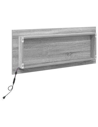 Specchio Grigio Sonoma 90 x 8,5 x 37 cm Legno multistrato