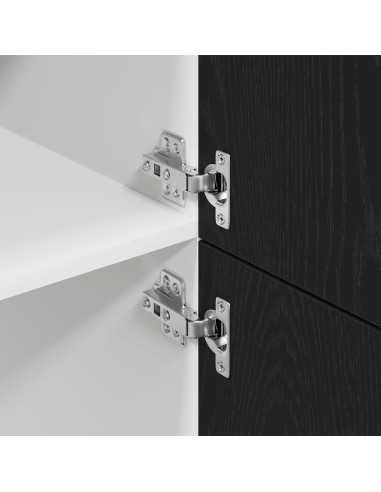 Armadio pensile Lyon Rovere Nero 60 x 31 x 207 cm